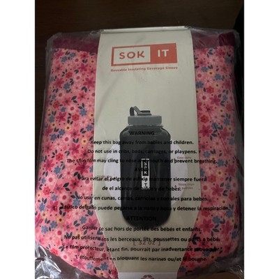 SokIt Bottle Sleeve Spring Bouquet Floral Insulating 32oz Nalgene 1L BTS-X404-32