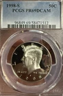 1998-S Kennedy Half Dollar PCGS PR69DCAM Proof Silver 50C DEEP CAMEO