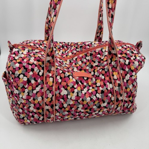 Vera Bradley Pixie Confeti Grande Bolsa de Viaje Fin de Semana Patrón Retirado