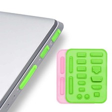 Scratch-Resistant Device-Protective Compact 16-Piece Laptop Interface Dust Plugs
