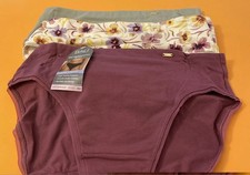 NEW BALI 3 PACK  Cotton Blend Asstd High Cut Panties / Medium / 6/ 28