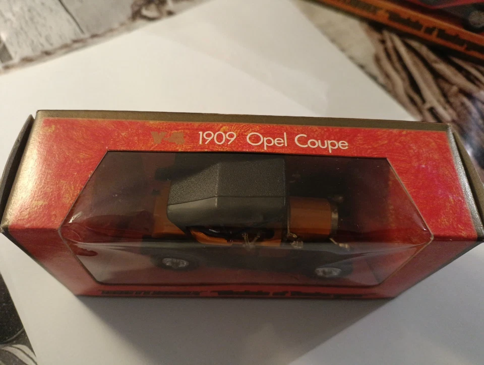 Matchbox Y-4 1909 Opel Coupe - Models of Yesteryear 1:43 Orange Yellow Diecast - Bild 3 von 4