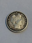 1900-O Barber Dime, VF+++/XF Details Cleaned. Key Date Rare Low Mintage