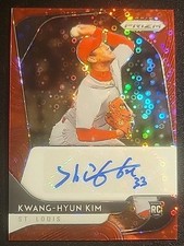 2020 Panini Prizm Red Donut Circles Auto /15 Kwang-Hyun Kim RC Cardinals