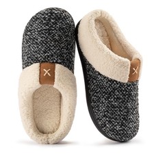 ULTRAIDEAS Women's Memory Foam Indoor Slippers - Wool-Like Comfort, Size 7-8
