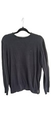 Calvin Klein Herren Pullover Gr. 50/L Schwarz Casual Baumwolle