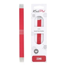 Zing Double Pointed Knitting Needles 1.5 2.5mm Pack of 5 for Round Knitting