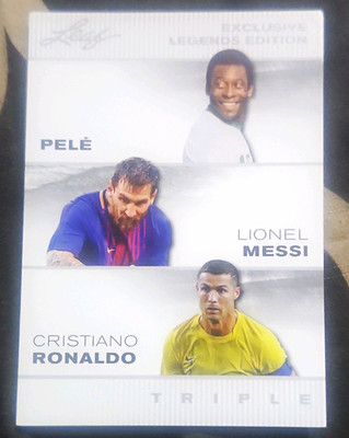 Leaf 2024 Exclusive Legends Edition Triple ELE-53 Pele Messi Ronaldo