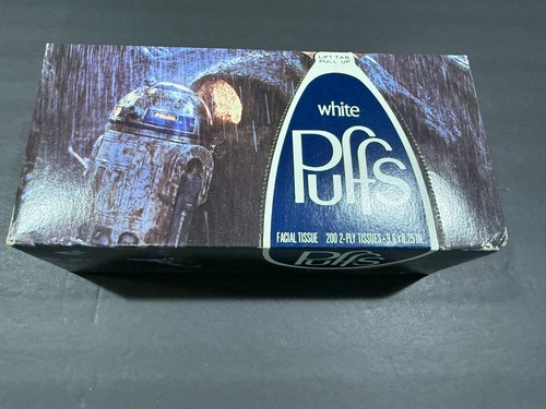 1980 Empire Strikes Back Puffs Tissue Box ungeöffnet.....R2D2 & Yoda Variation