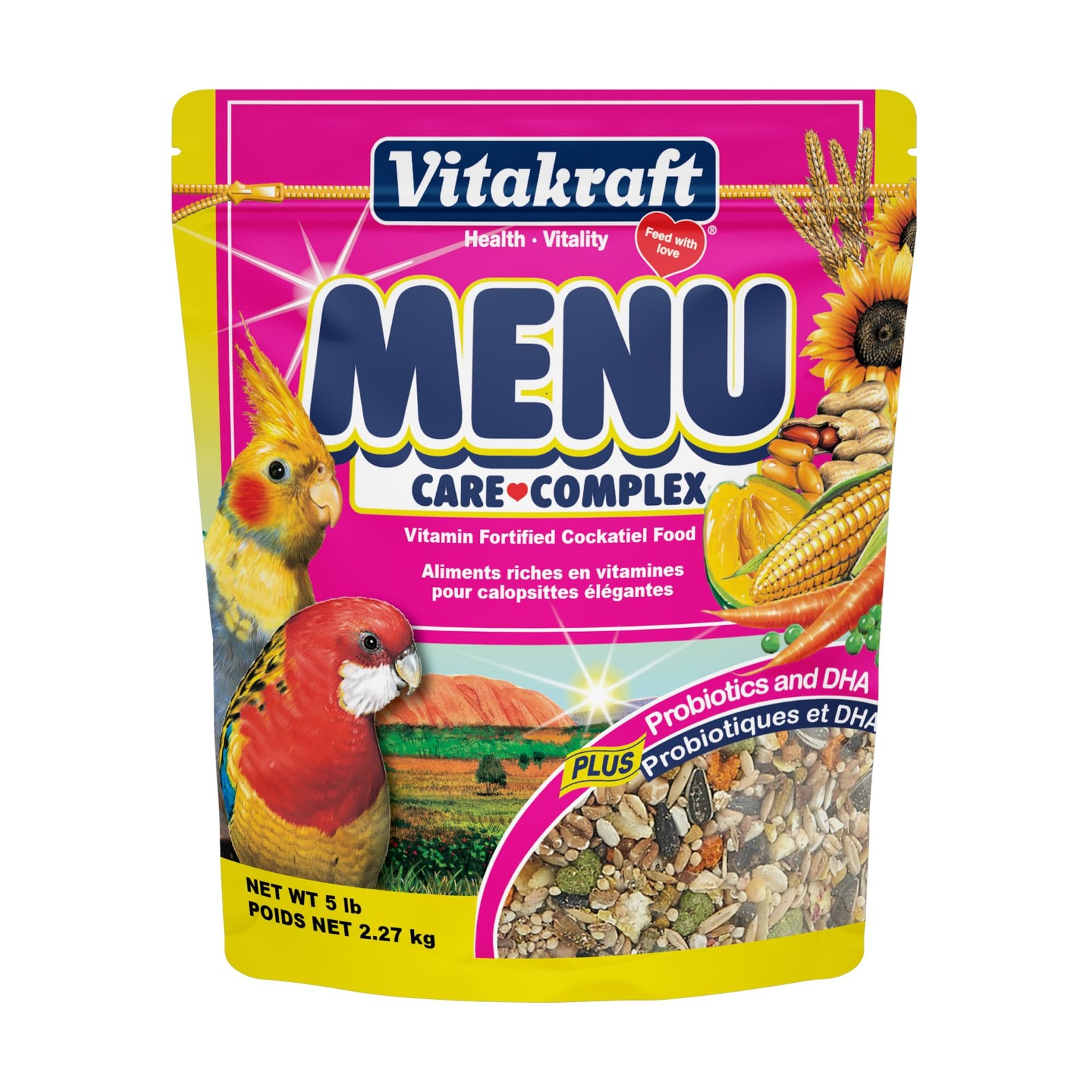 - 5 Lbs Resealable Bag Mix Of Seeds Grains Fruits Vegetab...