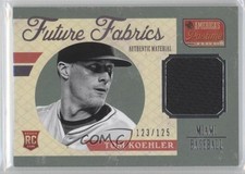 2013 Panini America's Pastime Future Fabrics 123/125 Tom Koehler #TK 0x5