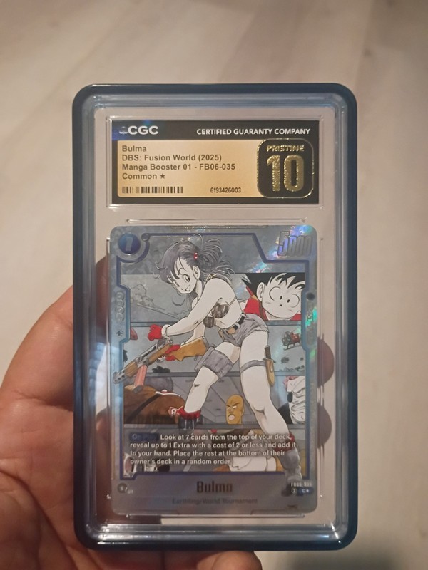 LOW POP!! Black Label CGC 10 Pristine Dragon Ball Manga SB01 Bulma Alt Art