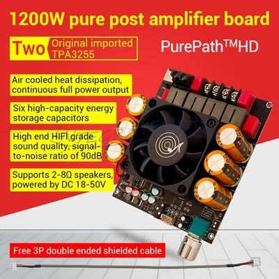 DC18-50V TPA3255 Audio Amplifier Board Stereo Amplifier Module 600W+600W ZK-6002