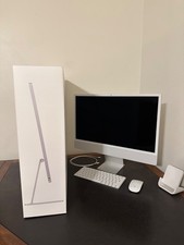 2021 Apple iMac 24" M1 3.2GHz 8GB RAM 256GB SSD 8-Core GPU Silver, Original Box