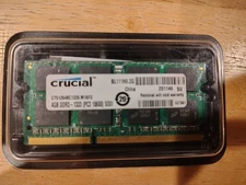 Crucial 4GB DDR3 SODIMM PC3-10600 1333MHz Memory RAM Free USA Shipping