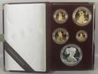 1995 W Proof American Gold & Silver Eagle 10th Anniversary 5PC Set