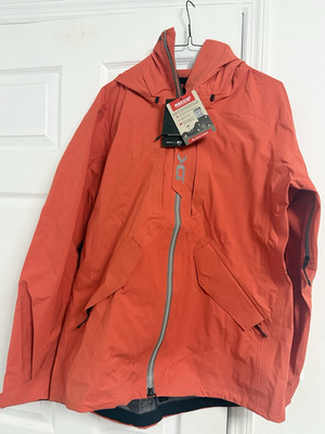 Dakine Sender Stretch 3L Ski Jacket Orange Hooded Water Resistant M