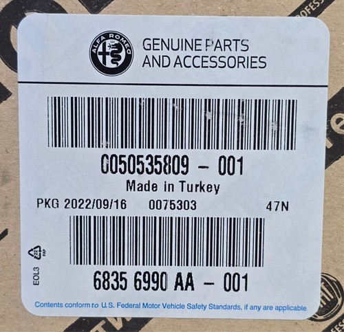 NEW 2018-2025 Alfa Romeo Stelvio Left Driver OUTER Tail Light LED OEM 68356990AA - Picture 5 of 5