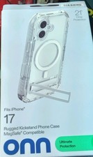Onn Rugged Kickstand Phon Case MagSafe Compatible For iPhone 17