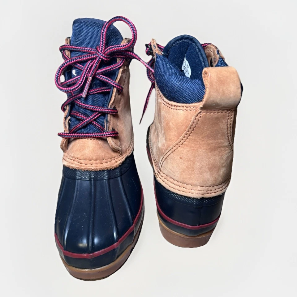 Botas Duck Lands End para mujer azul/bronceado talla 7M Foto 2 de 4