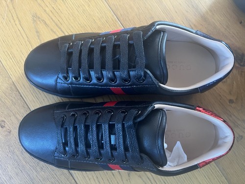 Neu GUCCI Damen ACE Sneakers - Schwarz 38 - Bild 7 von 8