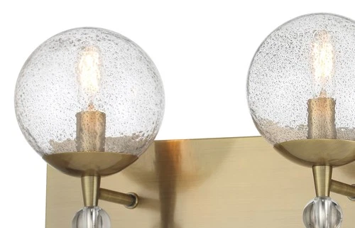 Minka Lavery 1333 Populuxe 3 Light 28"W Vanity Light - Oxidized Aged Brass - Picture 8 of 9