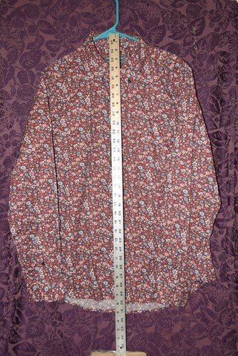 Paisley & Gray Men's XL Long Sleeve Button Down Slim Fit Cinnamon Floral NWT - Picture 6 of 11