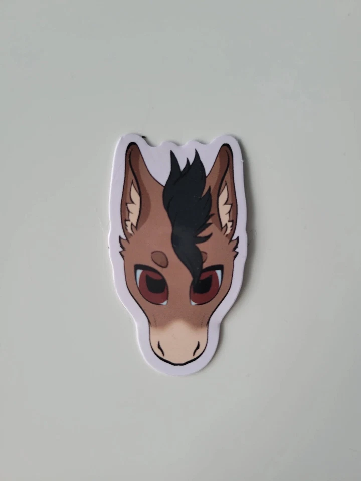 Brown Tan Horse High Quality Waterproof 2” Sticker Custom Unique Art