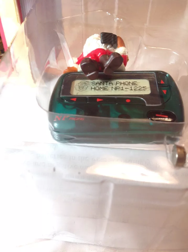 Enesco Treasury Masterpiece Edition Ornament Beep Me Up Santa's Pager. Rare Htf - Picture 2 of 6