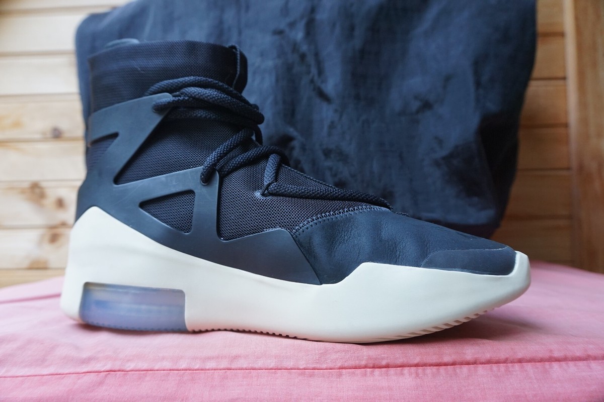 スニーカー Nike Air Fear Of God 1 Black 2018 AW FW 18 2018 Nike Air Fear of God 1 FOG Size 7.5 Black AR4237-001