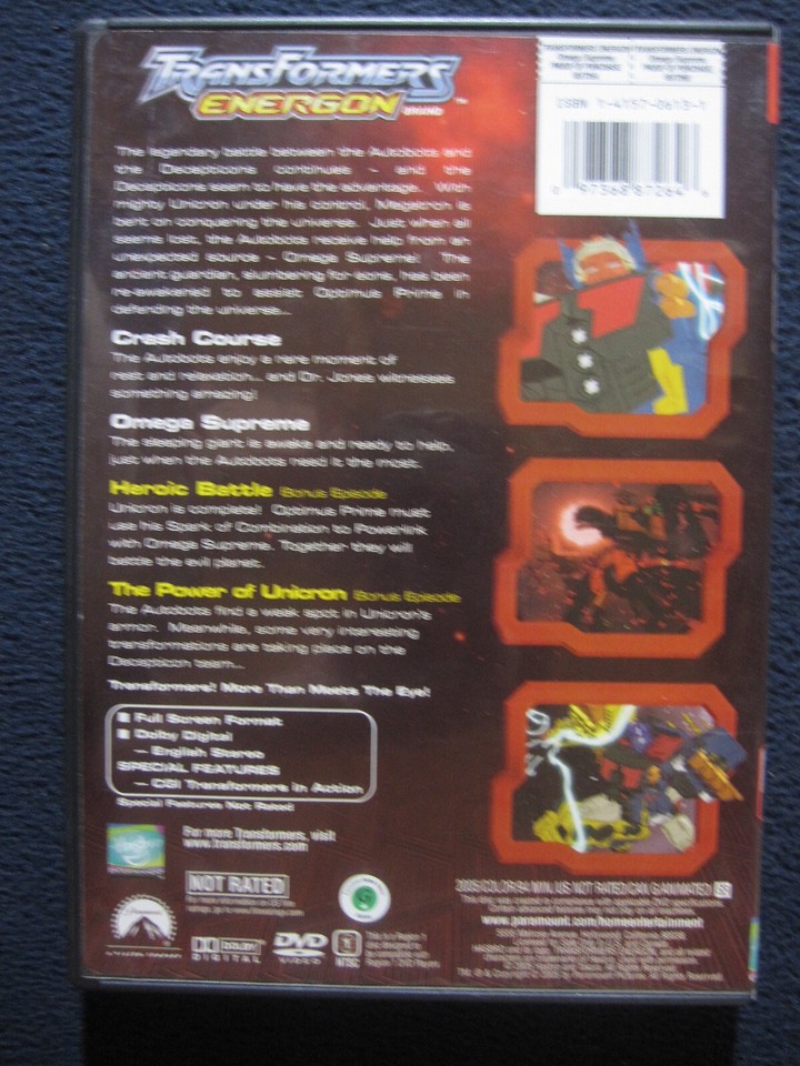 Transformers Energon Omega Supreme [DVD] 97368872646 eBay