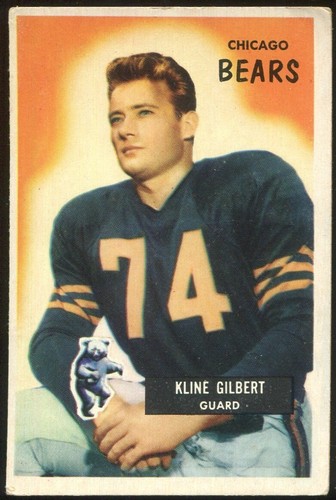 1955 Bowman #49 Kline Gilbert Chicago Bears - 第 1/2 張圖片
