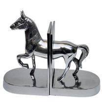 Metall Pferd Buchstütze Statue Figur Skulptur Deko Buchstützen