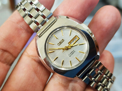VINTAGE Oris AUTOMATIC DATE LADY'S Silver Dial with Caliber AS 5156