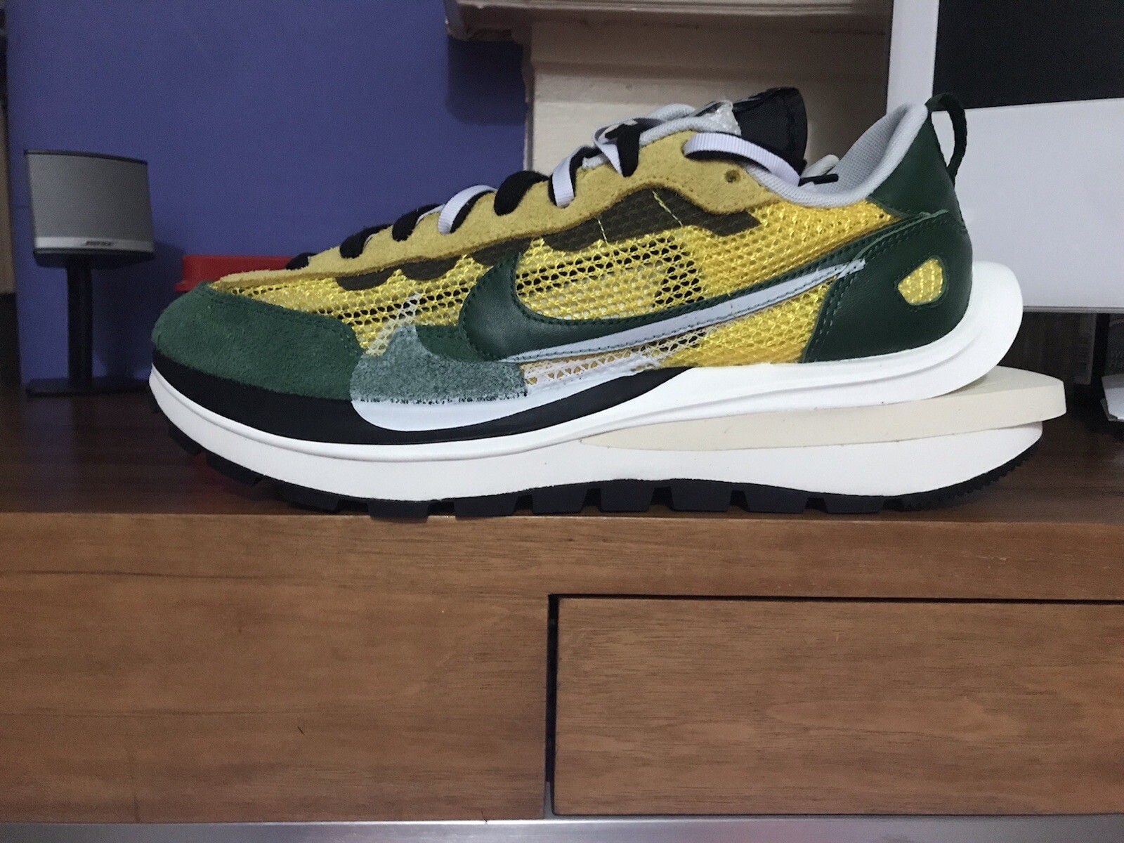 SACAI X NIKE Nike X Sacai Vaporwaffle Tour giallo gola verde UK9 5