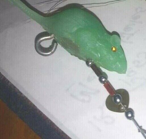 NOVELTY Glow-in-the-DARK Mouse FISHING Lure~
