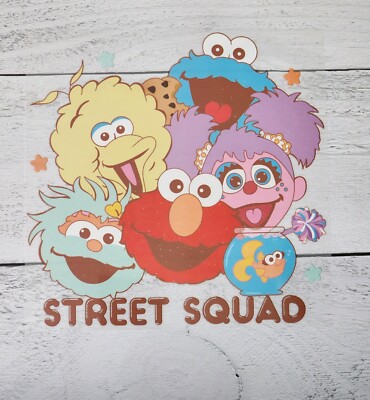 Sesame Street Squad  Ready to Press Heat Transfer DTF Screen Print 