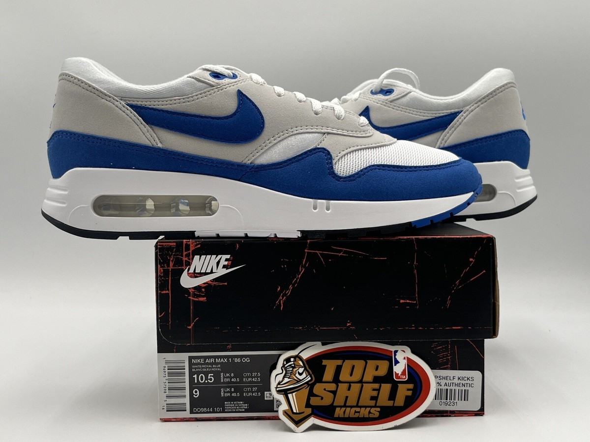 New Wmns Nike Air Max 1 OG Big Bubble Royal Size 10.5/9 New Wmns Nike Air Max 1 OG Big Bubble Royal Size 10.5/9