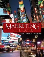 Marketing: The Core - paperback, 9780078028922, Roger A Kerin