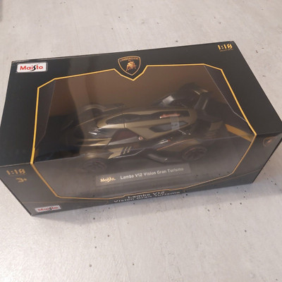 Lamborghini V12 Vision Gran Turismo, olivgrünmet., 1:18, Maisto, Neu & OVP