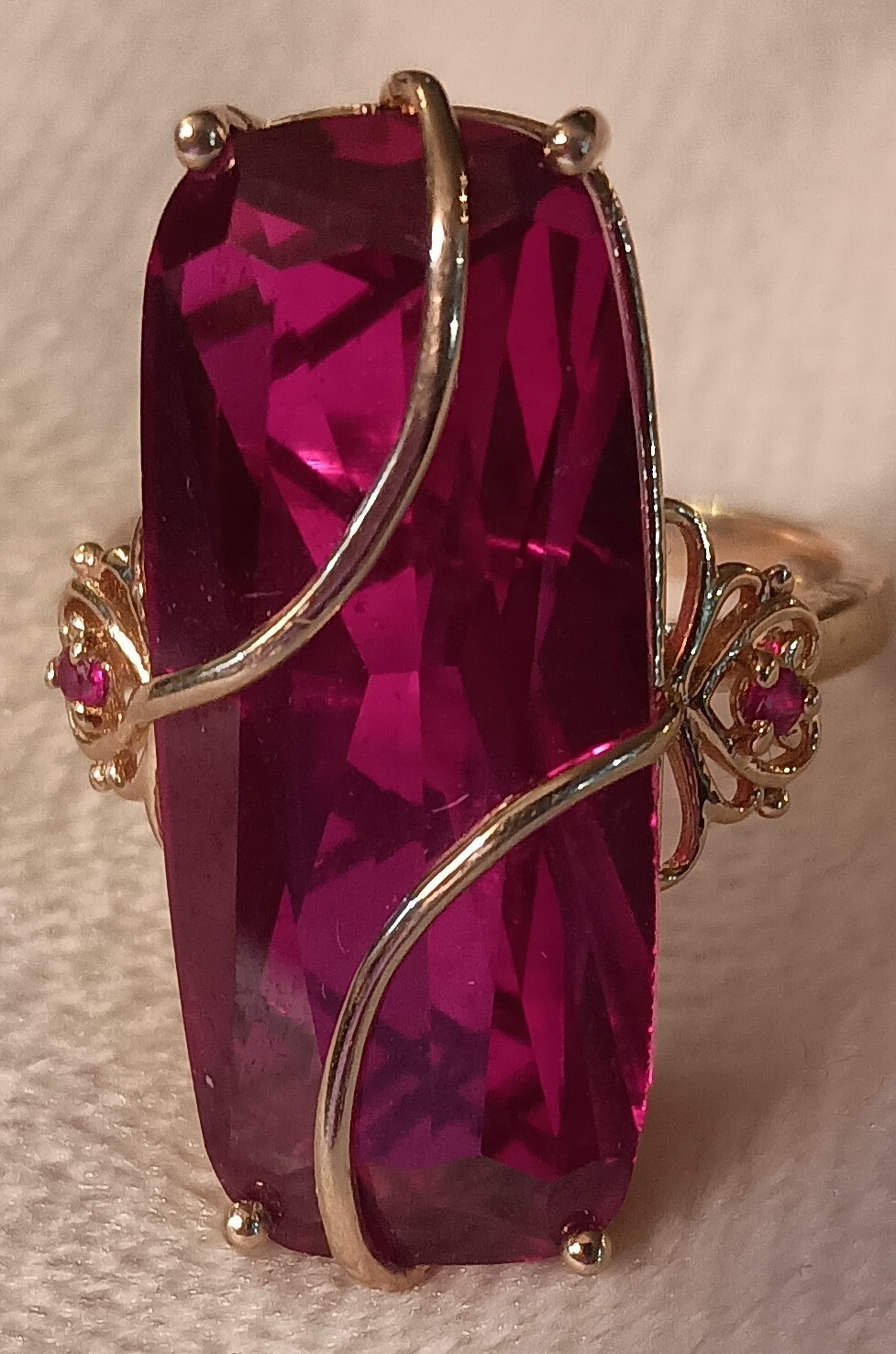 Jtv Lab Created Ruby Ring - image 1