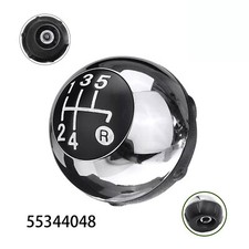 Für Fiat 500 12-18 Chrome 5-Gang Schaltknauf Schalthebelknopf Kopfkugel 55344048