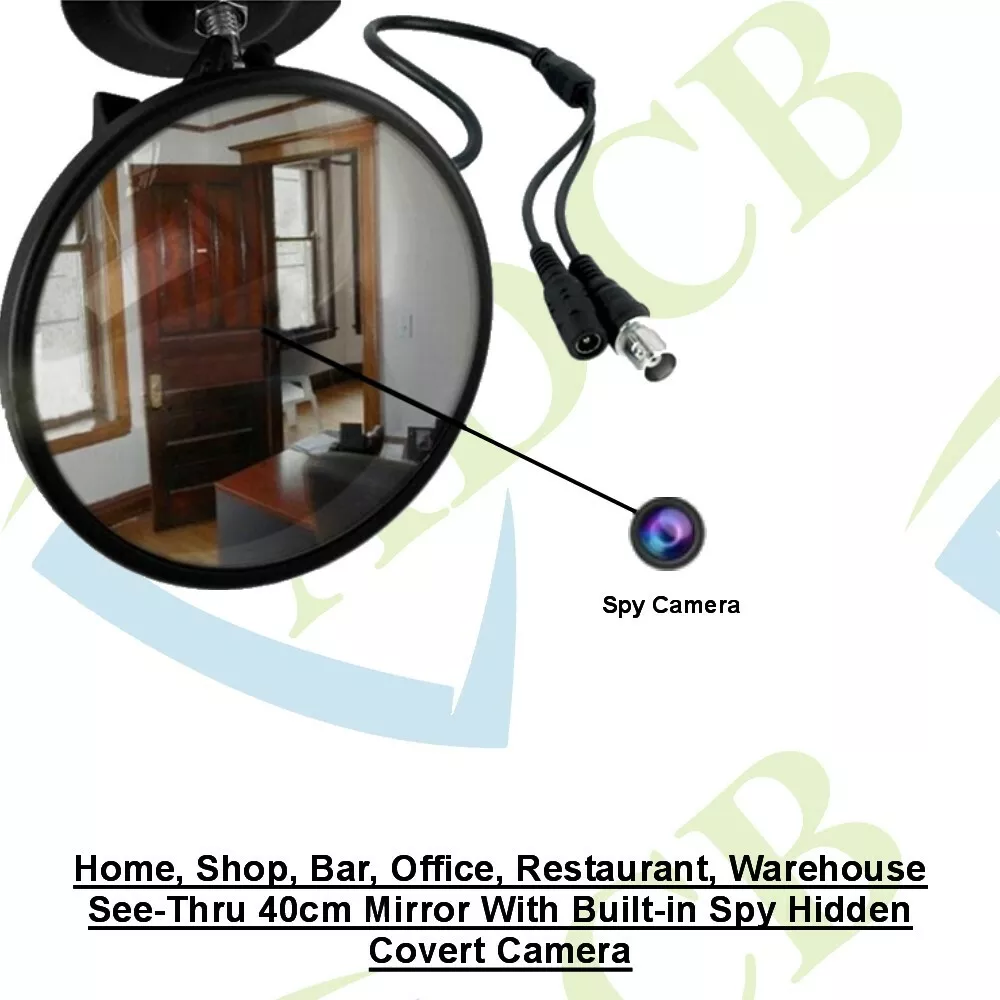 30CM CONVEX TRAFFIC MIRROR BUILT IN HIDDEN SPY COVERT SHOP