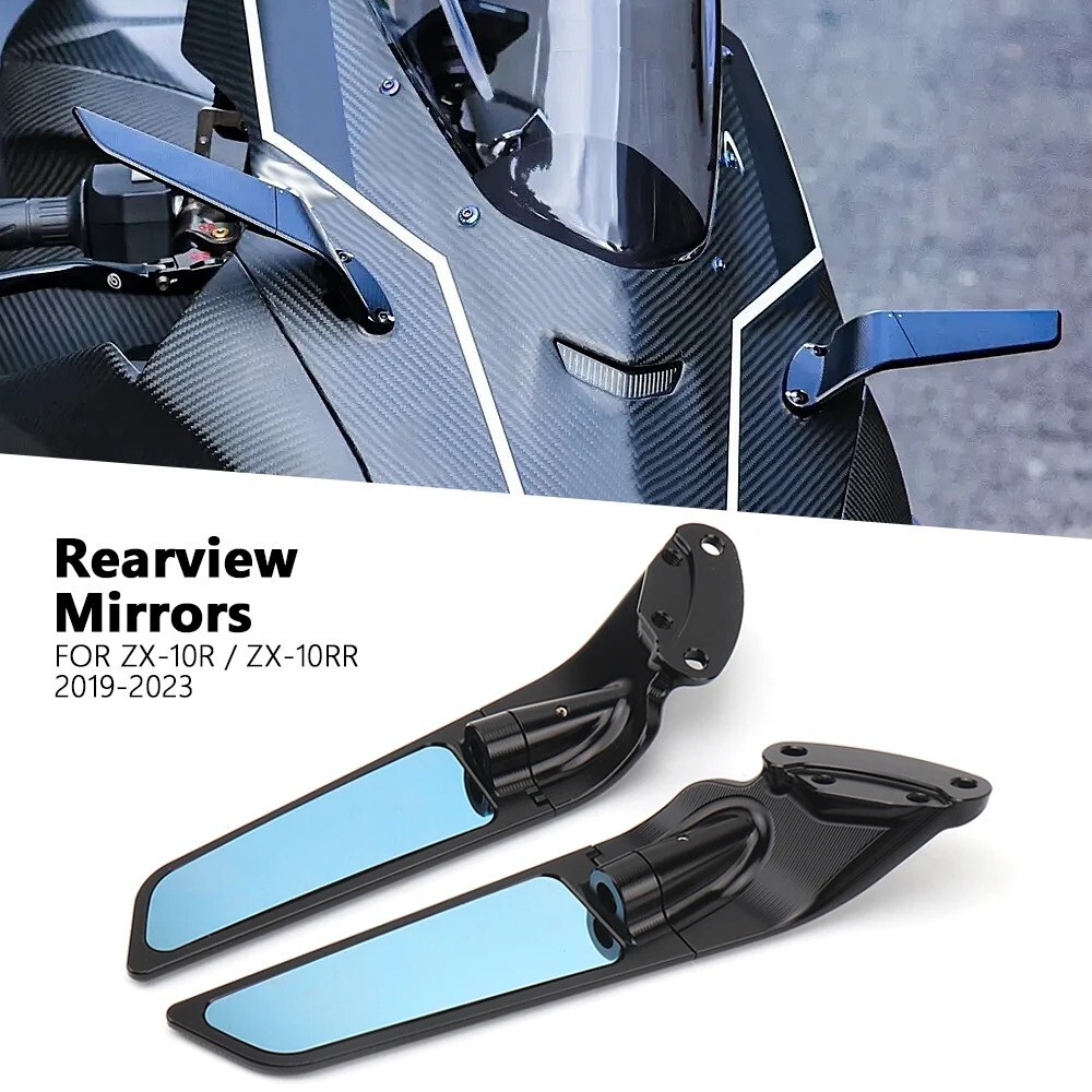 Motorcycle Adjustable Rearview Mirrors Wind For KAWASAKI Ninja