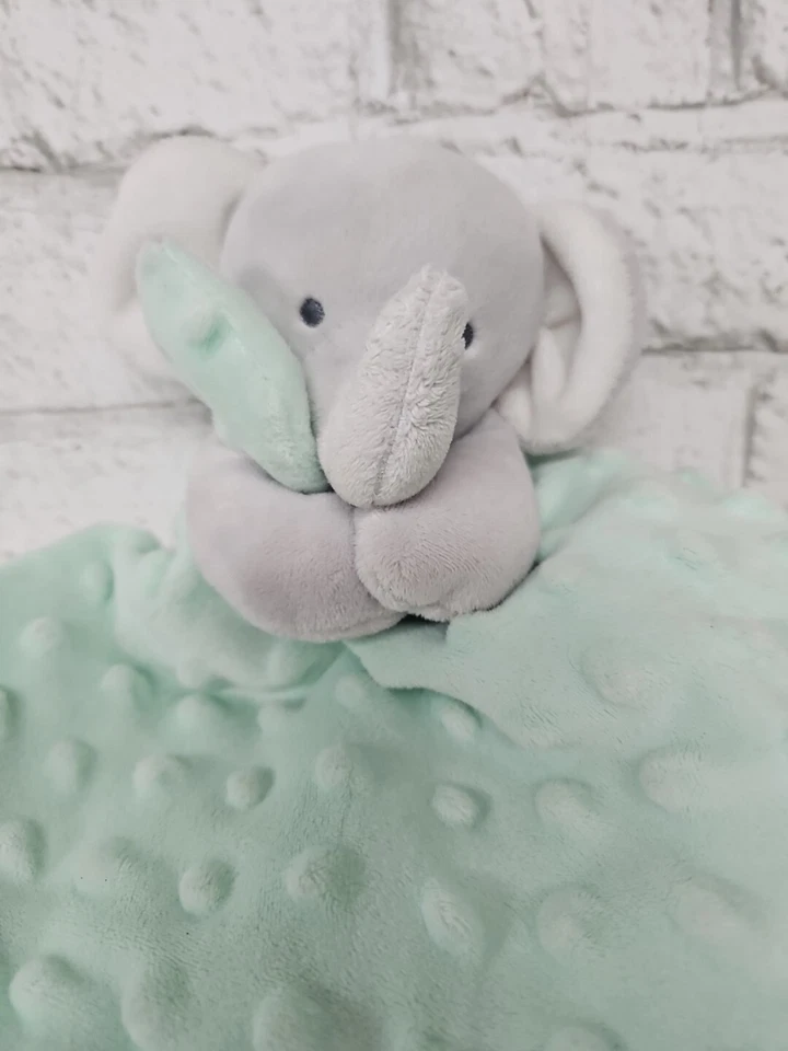 Child of Mine SWEET LITTLE ONE Verde Minky Gris Elefante Lovey Sonajero  Foto 2 de 4