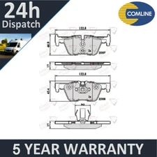 Fits BMW 3 Series 1 2 4 + Other Models Allied Nippon Rear Brake Pads Set #1