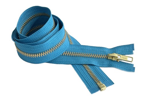25 Inch Metal Zipper YKK #5 Golden Brass Medium Weight Separating Made in USA - Picture 57 of 112