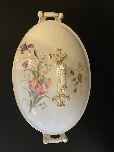 Haviland Ch Field Limoges SET of 2 France Soup Tureen Art Nouveau Floral 12” 10” - Picture 13 of 21