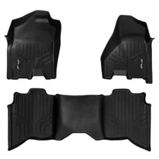 Smartliner Black 1st & 2nd Row Floor Liners for Dodge Ram 3500