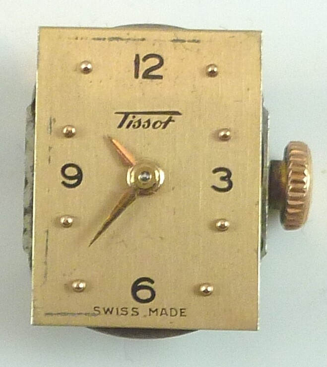 Mouvement Mécanique Tissot Vintage - Pour Pièces Ou Réparation, Balancier Fonctionnel